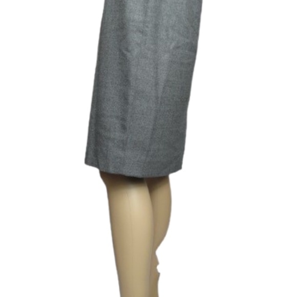 Rena Rowan for Saville Grey Wool Blend Midi Skirt - Picture 3 of 7
